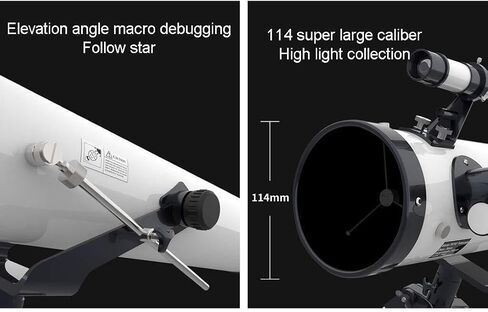 Portable Refractor Telescope for Adults & Kids, Adjustable Aluminum Tripod, High Magnification ED Lens, Easy Star Finder, Ideal for Astronomy & Stargazing Beginners in Saudi Arabia
