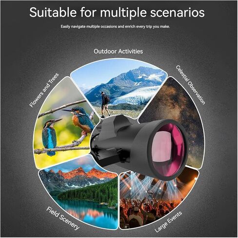 10-30X50 Zoom Monocular Telescope - Long Range Spotting Scope with HD Eyeglass for Birdwatching, Camping, and Tourism in Saudi Arabia