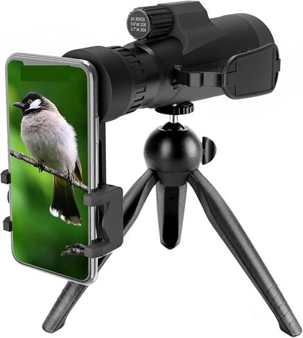 10-30X50 Zoom Monocular Telescope - Long Range Spotting Scope with HD Eyeglass for Birdwatching, Camping, and Tourism in Saudi Arabia