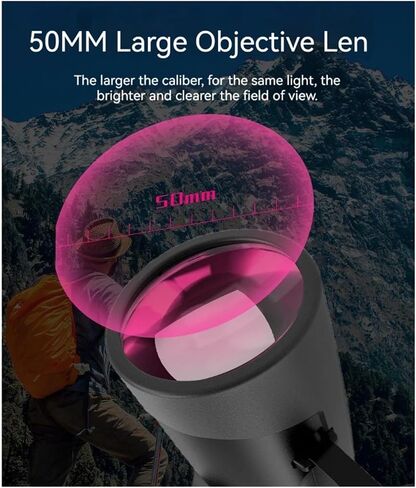 10-30X50 Zoom Monocular Telescope - Long Range Spotting Scope with HD Eyeglass for Birdwatching, Camping, and Tourism in Saudi Arabia