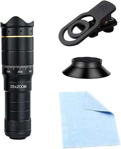 4K Professional Telescope Monocular with 32x Zoom - HD Zoom Phone Lens Camera Telephoto, Metal Tripod, Ideal for Tourism and Camping, Ensures Sharp Images in Saudi Arabia