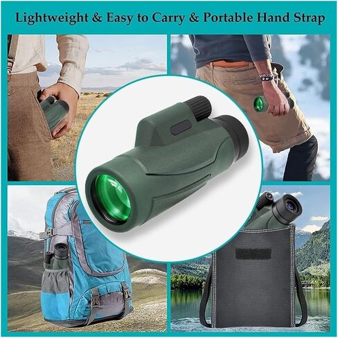 HD Telescope 12x50 Ed أحاديات مع Bak4 Prism ، IPX7 مقاومة للماء ، مملوءة بالنيتروجين ، قوية للسفر ، الصيد ، المشي لمسافات طويلة ، التخييم ، والصور الحادة in Saudi Arabia