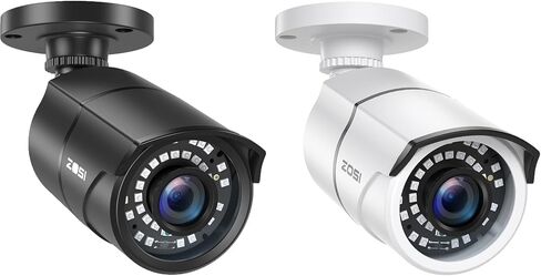 Zosi 2Pack 2MP 1080p Camera Camera Outdoor (Hybrid 4-in-1 HD-CVI/TVI/AHD/960H ANALOG CVBs) ، 36pcs LEDS ، 120 قدمًا في الرؤية الليلية in Kuwait