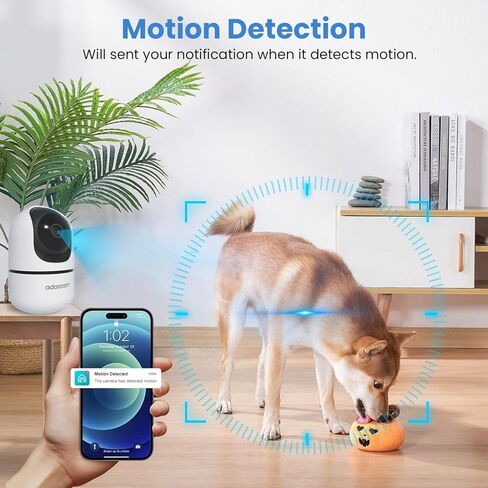 كاميرا داخلية للأمن المنزلي: 5G & 2.4G WIFI 2K 360 ° PAN TILT CAMERT مع 2 Way Audio Vision Phone Phone App مراقبة فيديو لمراقبة شقة غرفة المنزل مراقبة الطفل PET Dog Cat in Kuwait
