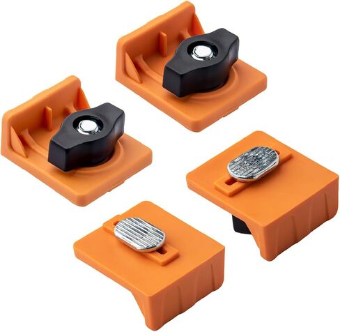 Powertec 72378 T-TRACH INLINE و Short Stop Kit ، FIT Universal ، T Track Stop Block لأشغال T-TRACK ، والرمل ، والتوجيه ، 4pk in Saudi Arabia