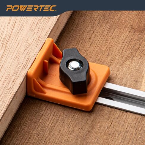 Powertec 72378 T-TRACH INLINE و Short Stop Kit ، FIT Universal ، T Track Stop Block لأشغال T-TRACK ، والرمل ، والتوجيه ، 4pk in Saudi Arabia