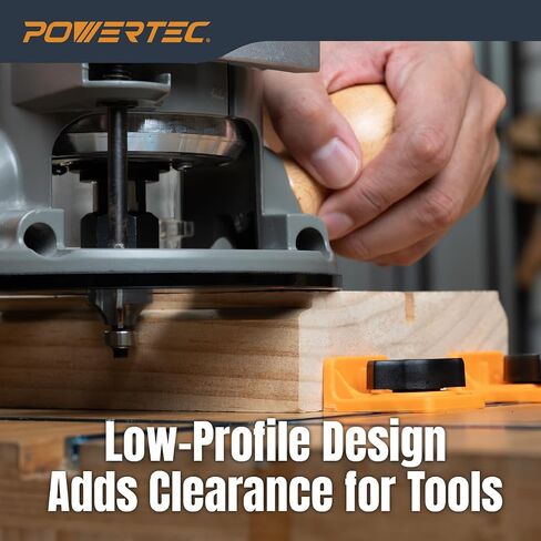 Powertec 72378 T-TRACH INLINE و Short Stop Kit ، FIT Universal ، T Track Stop Block لأشغال T-TRACK ، والرمل ، والتوجيه ، 4pk in Saudi Arabia