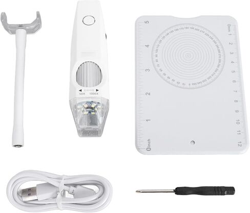 المجهر الرقمي 2MP ، 1080p HD WiFi المجهر الرقمي الرقمي المحمول باليد 1000X مع 8 مصابيح LED لفحص نسيج Skin OS X OS X Android OS X in Kuwait