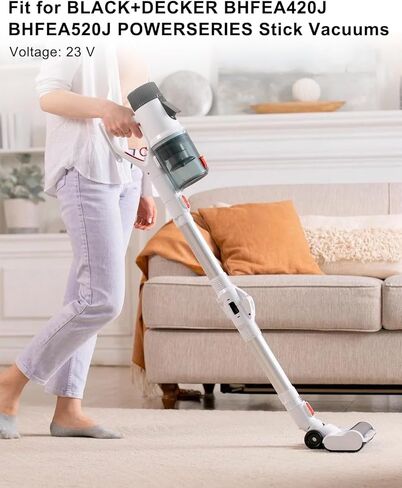23V Vacuum Charger Fit for Black and Decker BHFEA420J BHFEA520J POWERSERIES Cordless Stick Vacuum, Hand Vacuum Replacement Power Cord AC Charger Adapter Cable in Kuwait