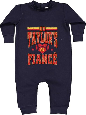 Go Taylor's Fiancé Engagement Game Day Infant Fleece Rompers, Warm, Adorable in Saudi Arabia