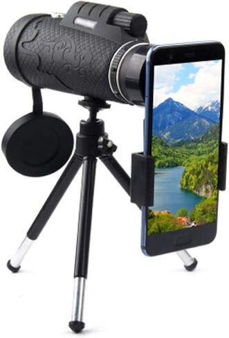 20x60 High Power Monocular Telescope - Compact with BAK4 Prism Lens, Compass, Smartphone Adapter, and Tripod in Saudi Arabia