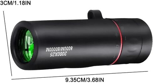 2000x25 HD Monocular Telescope with Phone Camera Adapter - Ideal for Bird Watching, Hunting, Hiking, Camping, Wildlife - Sharp Images in Saudi Arabia