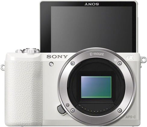 كاميرا رقمية Sony Alpha A5100 المرآة مع عدسة من 16 إلى 50 مم (أبيض) Fe 24-70mm Lens + Filter Kit + Bag + 64GB Card + NPF-W50 Battery + Card Reader + Photo Software + Cables + المزيد (متجدد) in Saudi Arabia