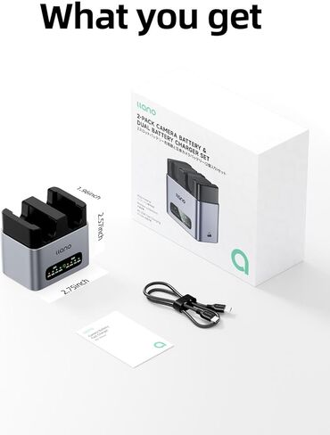 LLANO 20W NP-FW50 شاحن البطارية: فتحة مزدوجة سريعة لـ Sony A6000 A6400 ZV-E10 A7II A6100 A6500 A6300 A7II A7R A7RII A7S A5100 ، USB-C ، LED ، CNC CNC ALUMINIM in Kuwait