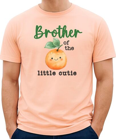One Little Cutie Orange Theme Birthday Bodysuit & Matching Family Birthday Shirts-Sold Individually in Saudi Arabia