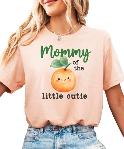 One Little Cutie Orange Theme Birthday Bodysuit & Matching Family Birthday Shirts-Sold Individually in Saudi Arabia