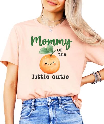 One Little Cutie Orange Theme Birthday Bodysuit & Matching Family Birthday Shirts-Sold Individually in Saudi Arabia