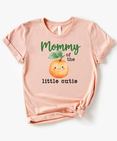 One Little Cutie Orange Theme Birthday Bodysuit & Matching Family Birthday Shirts-Sold Individually in Saudi Arabia