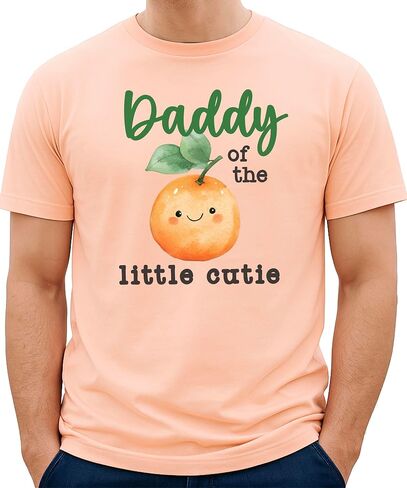 One Little Cutie Orange Theme Birthday Bodysuit & Matching Family Birthday Shirts-Sold Individually in Saudi Arabia
