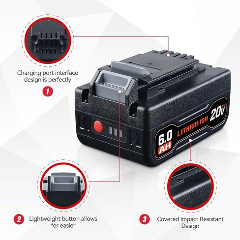 20V MAX 5.0AH استبدال بطارية الليثيوم متوافقة مع كابل Porter PCC680L PCC685L مع أدوات الطاقة اللاسلكية 20V Cable 20V in Kuwait