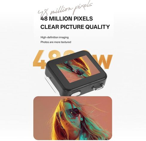 BEWINNER 1080P DIGITAL CAMERA 48MP مع شاشة LCD 1.77 بوصة ، كاميرا فيديو رجعية مع حصة فورية OTG ، 6 مرشحات ، تسجيل حلقة ، مثالية للطلاب ، المراهقين ، السفر (KHAKI BROWN) in Kuwait
