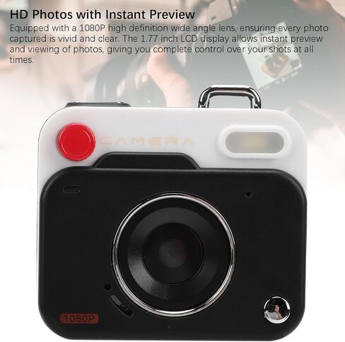 BEWINNER 1080P DIGITAL CAMERA 48MP مع شاشة LCD 1.77 بوصة ، كاميرا فيديو رجعية مع حصة فورية OTG ، 6 مرشحات ، تسجيل حلقة ، مثالية للطلاب ، المراهقين ، السفر (KHAKI BROWN) in Kuwait