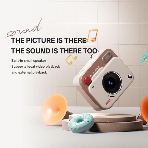 BEWINNER 1080P DIGITAL CAMERA 48MP مع شاشة LCD 1.77 بوصة ، كاميرا فيديو رجعية مع حصة فورية OTG ، 6 مرشحات ، تسجيل حلقة ، مثالية للطلاب ، المراهقين ، السفر (KHAKI BROWN) in Kuwait