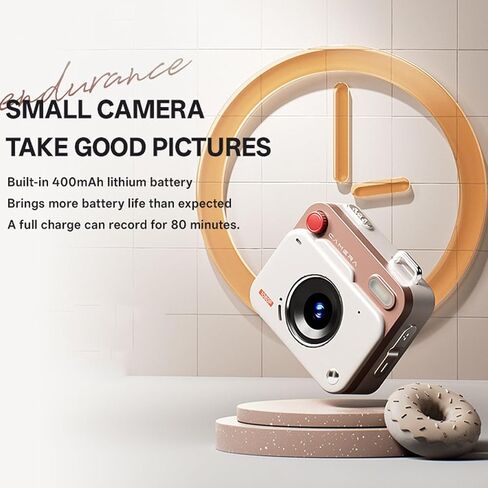 BEWINNER 1080P DIGITAL CAMERA 48MP مع شاشة LCD 1.77 بوصة ، كاميرا فيديو رجعية مع حصة فورية OTG ، 6 مرشحات ، تسجيل حلقة ، مثالية للطلاب ، المراهقين ، السفر (KHAKI BROWN) in Kuwait