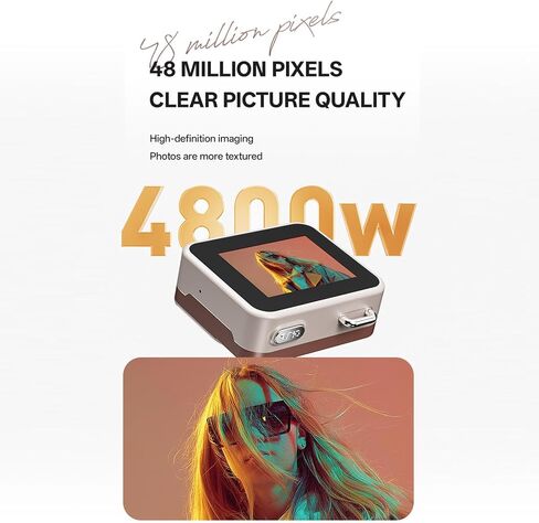BEWINNER 1080P DIGITAL CAMERA 48MP مع شاشة LCD 1.77 بوصة ، كاميرا فيديو رجعية مع حصة فورية OTG ، 6 مرشحات ، تسجيل حلقة ، مثالية للطلاب ، المراهقين ، السفر (KHAKI BROWN) in Kuwait