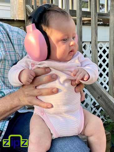ZIPZ Baby & Toddler Earmuffs - Baby Headphones for Noise - ANSI-Certified Toddler Ear Protection - Safe for Baby’s Soft Spot in Saudi Arabia