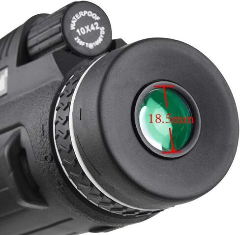 الرؤية أحادية 10 × 42 تدعم الأداء عالي الأداء كاميرا الهاتف المحمول FMC Broadband Green Film Telescope لمشاهدة الطيور معسكر الصيد in Saudi Arabia