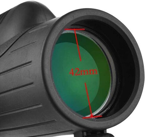 الرؤية أحادية 10 × 42 تدعم الأداء عالي الأداء كاميرا الهاتف المحمول FMC Broadband Green Film Telescope لمشاهدة الطيور معسكر الصيد in Saudi Arabia