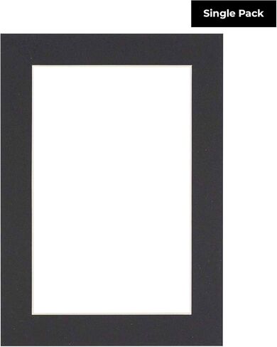 13x19 حصيرة لـ 18x24 الإطار - Precut Mat Board Board Black 13x19 Photo Matte مصنوعة لتناسب إطار صورة 18x24 ، لوحة متميزة للصور العائلية ، مجموعات العرض ، الفن ، تأطير الصور ، حزمة 1 حصيرة in Saudi Arabia
