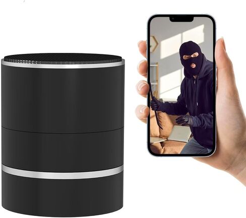 كاميرا مكبر صوت - كاميرا أمان داخلية - كامل HD 1080p WiFi PTZ 180 ° تدوير اليمين/اليسار الكشف عن الحركة المصغرة كاميرا in Kuwait