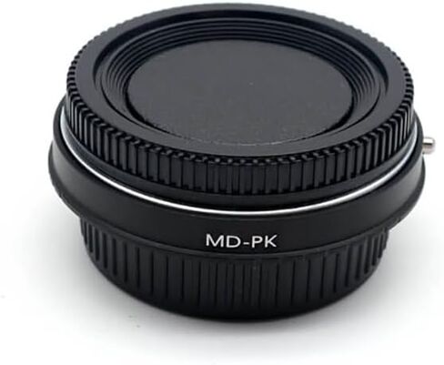 MD to PK Lens Mount Adapter Ring with Optical Glass and Lens Cap for Minolta MD Lens to PK Mount Camera in Saudi Arabia