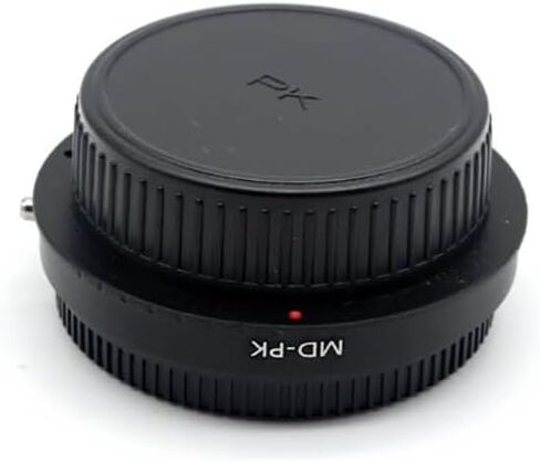 MD to PK Lens Mount Adapter Ring with Optical Glass and Lens Cap for Minolta MD Lens to PK Mount Camera in Saudi Arabia