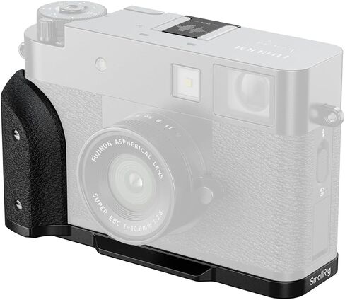 قبضة صغيرة على شكل نصف L لكاميرا Fujifilm x نصف ، لوحة إطلاق سريعة مدمجة لـ ARCA ، مقبض سيليكون خفيف الوزن مع غطاء حذاء ساخن (Silver)-5216 in Saudi Arabia