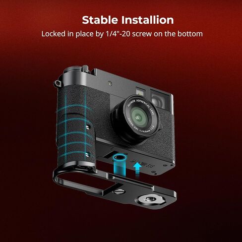 قبضة صغيرة على شكل نصف L لكاميرا Fujifilm x نصف ، لوحة إطلاق سريعة مدمجة لـ ARCA ، مقبض سيليكون خفيف الوزن مع غطاء حذاء ساخن (Silver)-5216 in Saudi Arabia