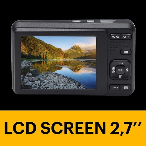 Kodak Pixpro FZ53 Zoom Digital Camera - Point Compact Point and Shrose Photography - 5x Optical Zoom - مثالي للسفر والمبتدئين مع بطاقة ذاكرة SDXC 32 جيجابايت ، وحالة الكاميرا (3 عناصر) in Saudi Arabia