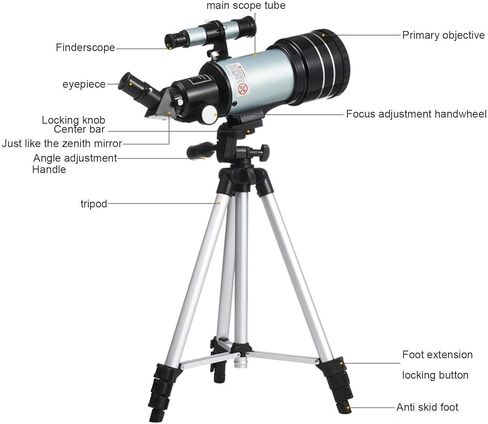 تلسكوب علم الفلك للأطفال البالغين 70 ملم تلسكوب راكتر الفلكي مع Tripod & Scope Profession in Saudi Arabia