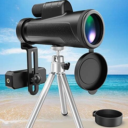 12x50 HD Mini أحادي النطاقات في الهواء الطلق مع Compass Phone Clip Tripod Monocular in Saudi Arabia