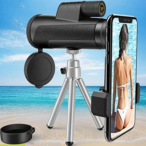 12x50 HD Mini أحادي النطاقات في الهواء الطلق مع Compass Phone Clip Tripod Monocular in Saudi Arabia