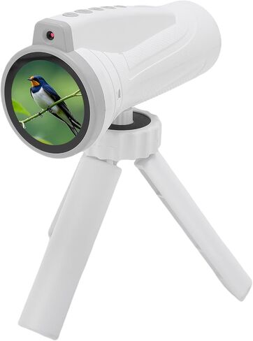EBTOOLS Monocular Telescope for Adults Kids, 1.5in Screen, FHD Video, Compact Monocular with Tripod, Storage Bag, Shoulder Strap, for Bird Watching, Hiking, Camping in Saudi Arabia