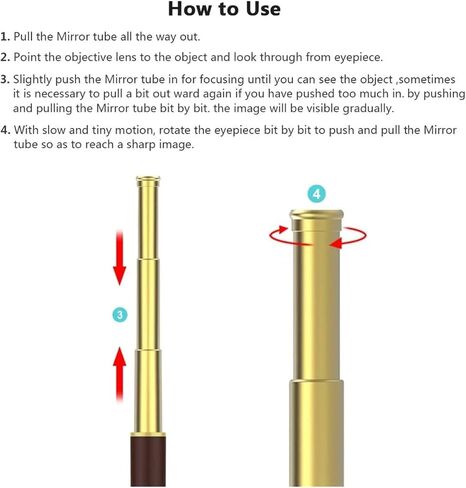 عتيقة النحاس 25x30 Telescopio أحادي البصريات spyglass للمغامرات البحرية والخارجية والتخييم - صور حادة in Saudi Arabia