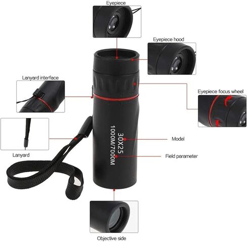 30x25 Handy Ultra HD Monocular for Bird Watching Sports Travelling Camping Hiking and Outdoor Activities in Saudi Arabia