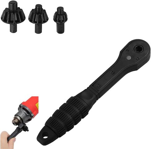 3-in-1 Drill Chuck Ratchet Wrench, Drill Press Chuck Key - Universal Replacement Tool for Electric Drills & Power Tools with Extended Arm for Added Torque (All Size) in Saudi Arabia