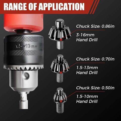 3-in-1 Drill Chuck Ratchet Wrench, Drill Press Chuck Key - Universal Replacement Tool for Electric Drills & Power Tools with Extended Arm for Added Torque (All Size) in Saudi Arabia