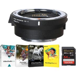 Sigma MC-11 Lens Mount Converter (Canon EF to Sony E-Mount) Bundle with 4 Softwares and 64GB Memory Card in Kuwait