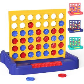 Pup Go 4 in a Row Game - 6 Spare Discs Included, Board Games Toys for Kids, Classic Four in a Row and Family Fun Games for Ages 3 4 5 6 7 8 12 Year Old Boys Children Adults (Blue) in Kuwait
