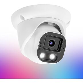 5MP Poe IP Color Light Vision ، كاميرا IP Smart Dual Light Dome Security ، ميكروفون مدمج ، رؤية ليلية 98 قدمًا ، زاوية بعرض 110 درجة ، اكتشاف المركبات البشرية in Kuwait